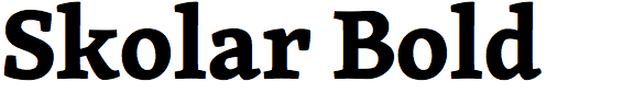Skolar Bold
