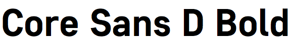 Core Sans D Bold