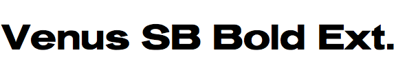 Venus SB Bold Extended