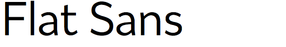 Flat Sans