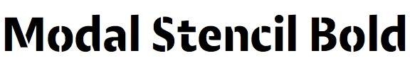 Modal Stencil Bold
