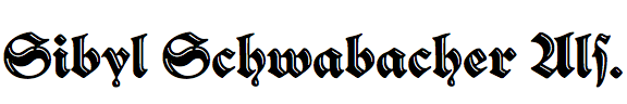Sibyl Schwabacher Alternate