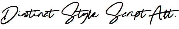 Distinct Style Script Alternate
