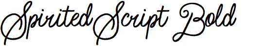 Spirited Script Bold