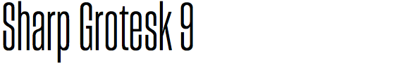 Sharp Grotesk 9