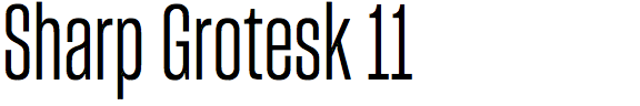 Sharp Grotesk 11