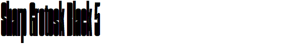Sharp Grotesk Black 5