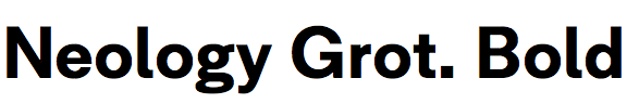 Neology Grotesque Bold