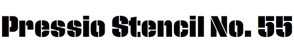 Pressio Stencil No. 55