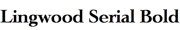 Lingwood Serial Bold