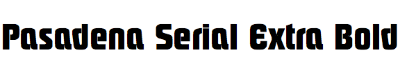 Pasadena Serial Extra Bold