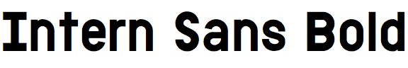 Intern Sans Bold
