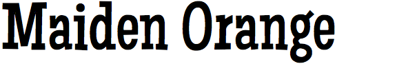 Maiden Orange