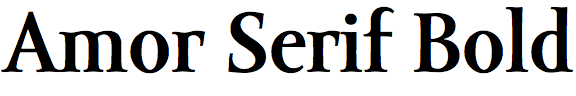 Amor Serif Bold