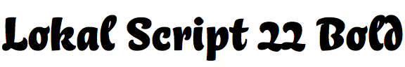 Lokal Script 22 Bold