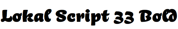 Lokal Script 33 Bold