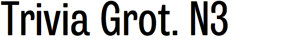 Trivia Grotesk N3