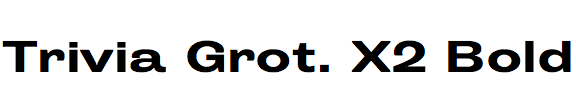 Trivia Grotesk X2 Bold