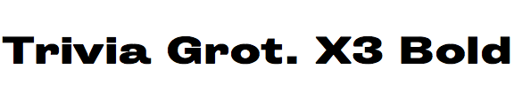 Trivia Grotesk X3 Bold