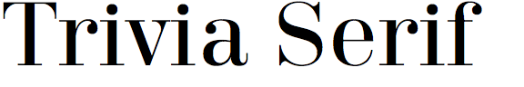 Trivia Serif