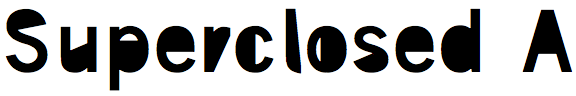 Superclosed A