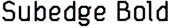 Subedge Bold