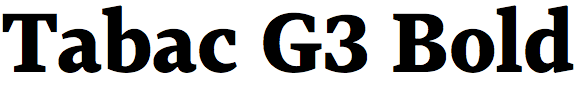 Tabac G3 Bold