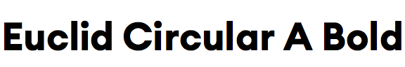 Euclid Circular A Bold