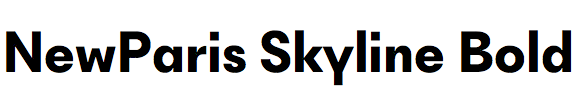 NewParis Skyline Bold