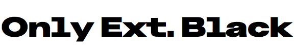 Only Extended Black