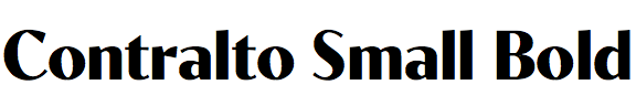Contralto Small Bold