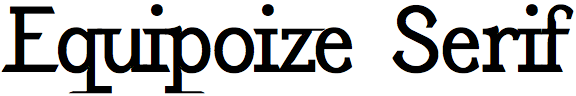 Equipoize Serif