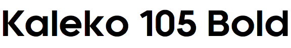 Kaleko 105 Bold