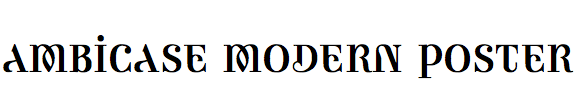 Ambicase Modern Poster