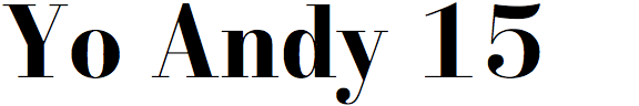 Yo Andy 15