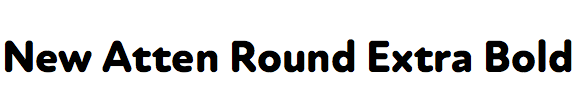 New Atten Round Extra Bold