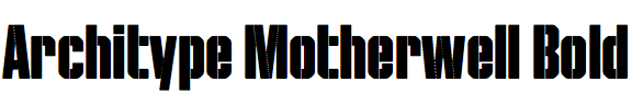Architype Motherwell Bold