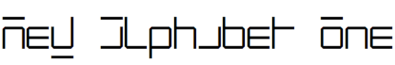 New Alphabet One
