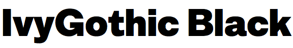 IvyGothic Black