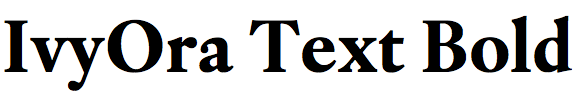 IvyOra Text Bold