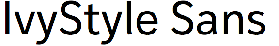 IvyStyle Sans