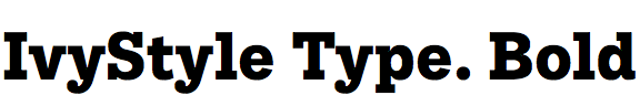 IvyStyle Typewriter Bold