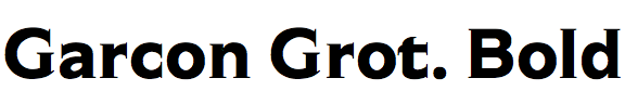 Garcon Grotesque Bold