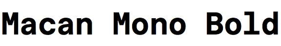 Macan Mono Bold