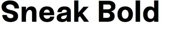 Sneak Bold
