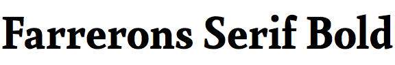 Farrerons Serif Bold