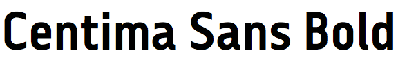 Centima Sans Bold