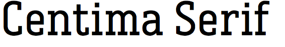 Centima Serif