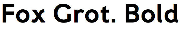 Fox Grotesque Bold