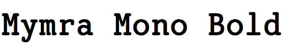 Mymra Mono Bold